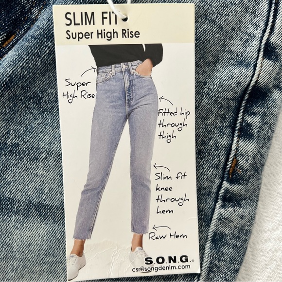 S.O.N.G. vintage Super High Rise Jeans - Picture 4 of 5
